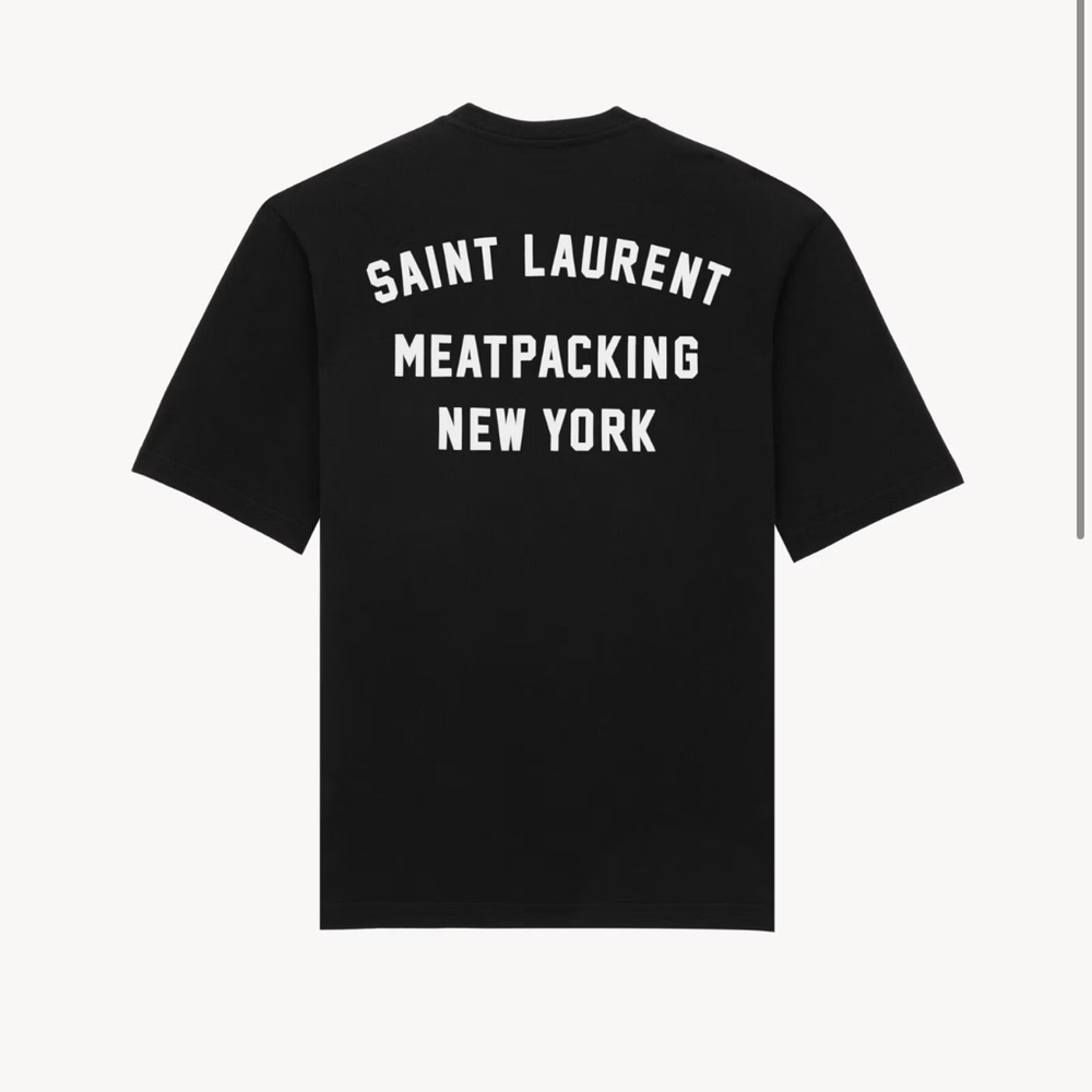 Saint Laurent Rive Gauche Meatpacking New York T Shirt